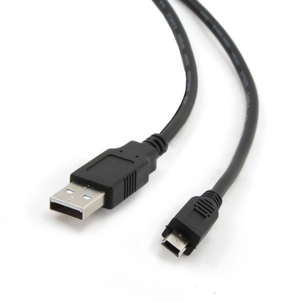CABLU alimentare si date GEMBIRD, pt. smartphone, USB 2.0 (T) la Mini-USB 2.0 (T), 1.8m, conectori auriti, negru, 