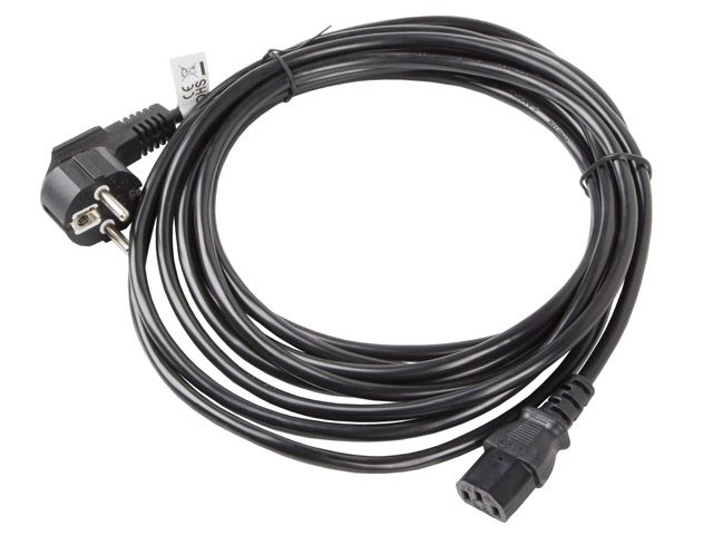 Lanberg CA-C13C-11CC-0050-BK power cable Black 5 m C13 coupler CEE7/7_2