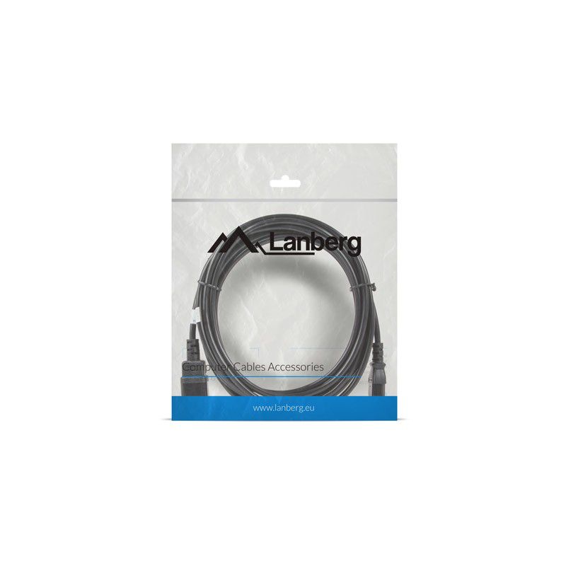 Lanberg CA-C13C-11CC-0050-BK power cable Black 5 m C13 coupler CEE7/7_4