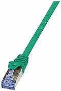 PATCH CORD S/FTP LOGILINK Cat6a, LSZH, cupru, 0.25 m, verde, AWG26, dublu ecranat 