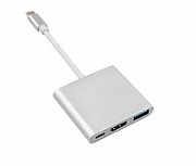 Maclean MCTV-840 USB graphics adapter 4096 x 2304 pixels Silver_1