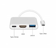 Maclean MCTV-840 USB graphics adapter 4096 x 2304 pixels Silver_2