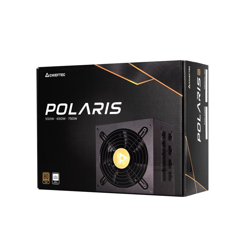 CHIEFTEC Polaris 550W certified 80Plus GOLD Full Modular ATX 12V 2.4 Active CFP with LLC converter half-bridge and DC-to-DC_2