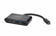 HUB extern KENSINGTON, porturi USB: USB 3.0 x 2, USB 3.1 Type C x 2, conectare prin USB 3.1 Type C, cablu 0.1 m, negru, 