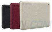 TOSHIBA Canvio Advance 1TB 2.5inch External Hard Drive USB 3.2 Gen1 Red_1
