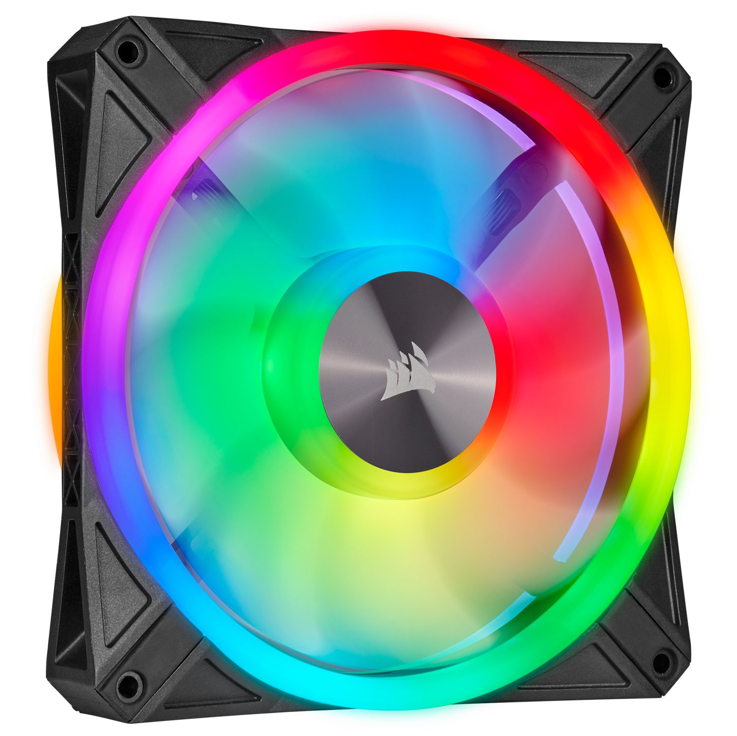 iCUE QL140 RGB 140mm PWM Dual Fan Kit with Lighting Node CORE_4