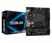 ASROCK B550M-HDV AM4 Socket DDR4 4733+ 1 x3.0 PCIe 16x4.0 HDMI DVI-D D-Sub 7.1 CH HD 4 SATA3 6 USB 3.2 Gen1 mATX MB_2