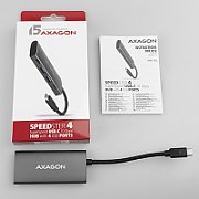 HMC-4G2, 2x USB-A + 2x USB-C, USB-C 3.2 Gen 2 10Gbps hub, Cablu USB-C 13 cm_1