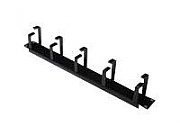 DIGITUS cable management panel 19inch 1U black RAL9005_1