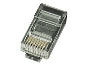 MUFA RJ-45 GEMBIRD pt. cablu UTP, Cat6, RJ-45 (T), plastic, 100 buc, 