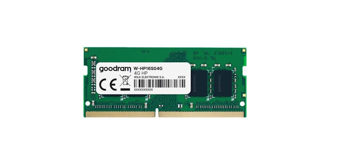 GOODRAM W-HP16S04G GOODRAM DDR3 SODIMM 4GB 1600MHz CL11 HP_2