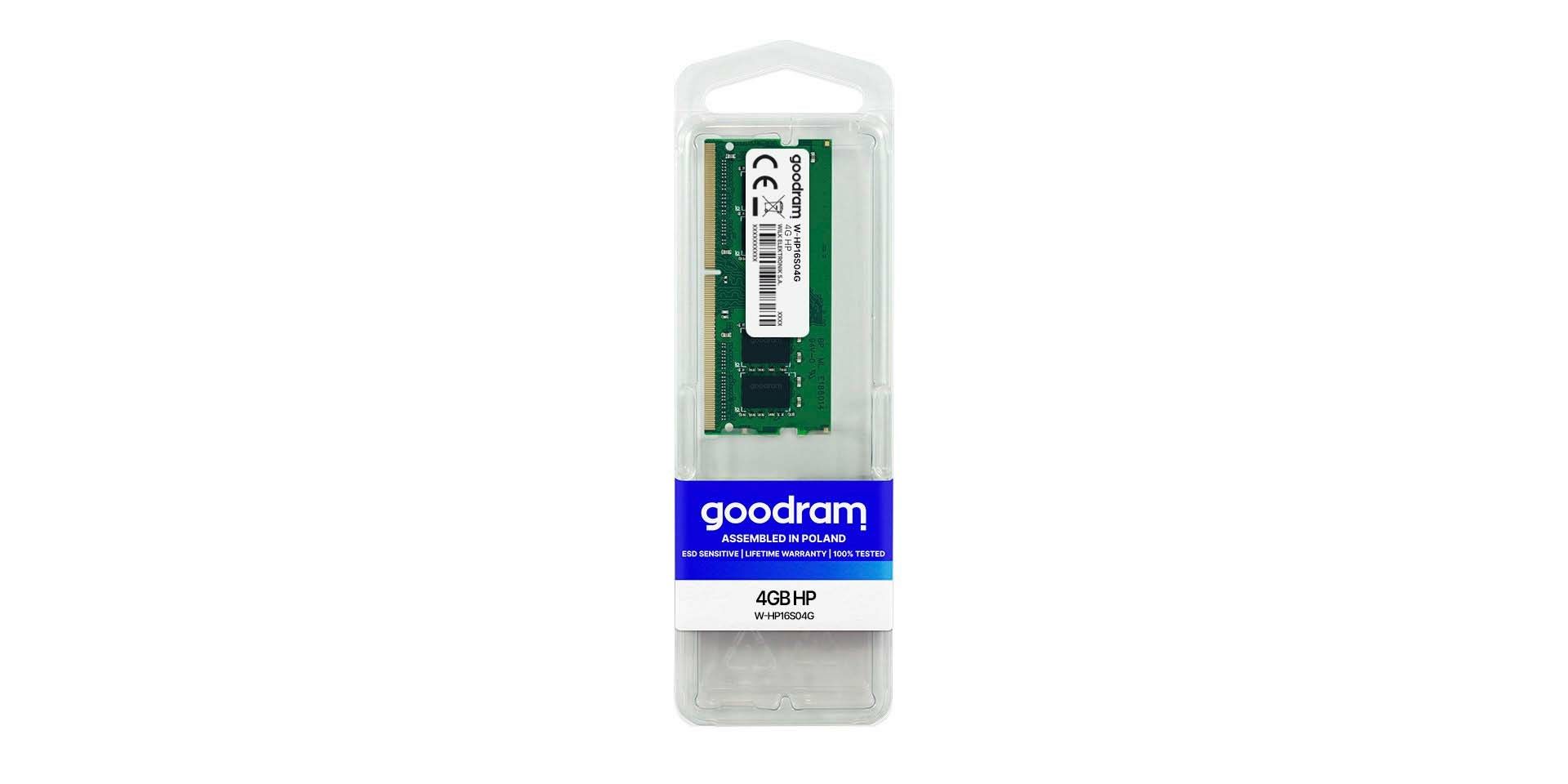 GOODRAM W-HP16S04G GOODRAM DDR3 SODIMM 4GB 1600MHz CL11 HP_3