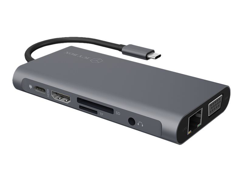 ICYBOX IB-DK4040-CPD IcyBox Docking Station USB Type-C, 3xUSB, HDMI 4k 30Hz, VGA, SD/microSD_3