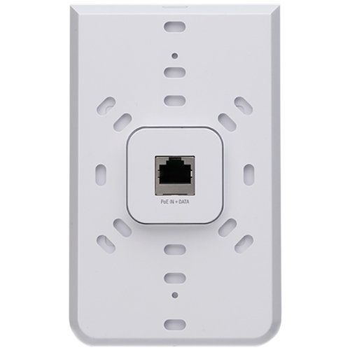 Ubiquiti UniFi Acess Point Wave 2 In-Wall Hi-Density UAP-IW-HD, 5x Gigabit LAN, AC2100 (300+1733Mbps) 2x2 MIMO 2.3GHz, 4x4 MIMO 5GHz, Indoor, 802.3af PoE sau 802.3at PoE+, Recommended Maximum Number of Users=80, Theoretical Maximum Number of Users=200, Wireless Uplink, DFS Certification, PoE_4