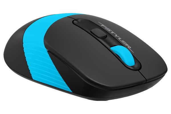 MOUSE A4tech, gaming, wireless, 2.4GHz, optic, 2000 dpi, butoane/scroll 4/1, buton selectare viteza, negru / albastru, 