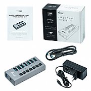 ITEC U3CHARGEHUB7 i-tec USB 3.0 Charging HUB 7port cu Adaptor de alimentare 36W 7x USB 3.0_1