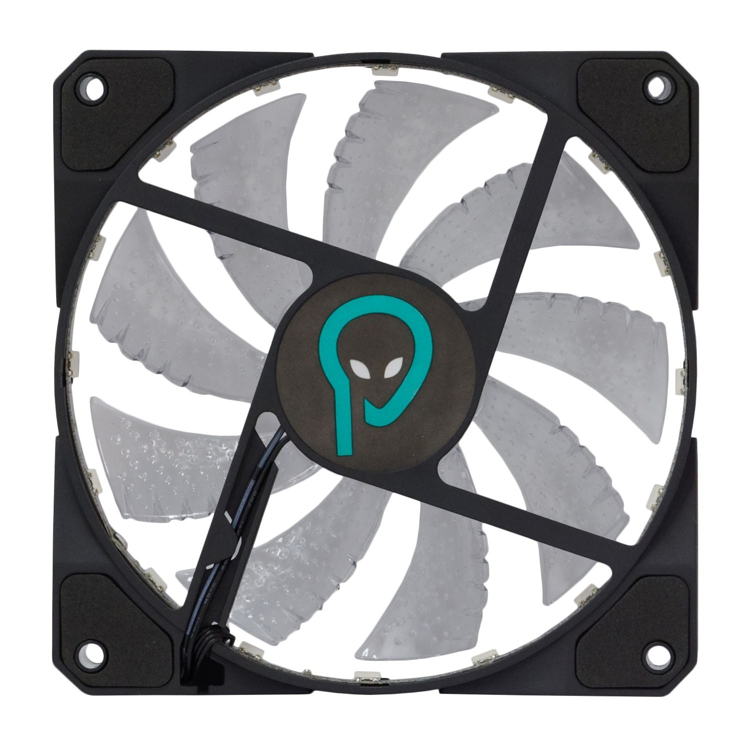 VENTILATOR SPACER PC 120x120x25 mm,  BLUE light, Hydraulic Bearing, 74CFM, conector 4-pin 