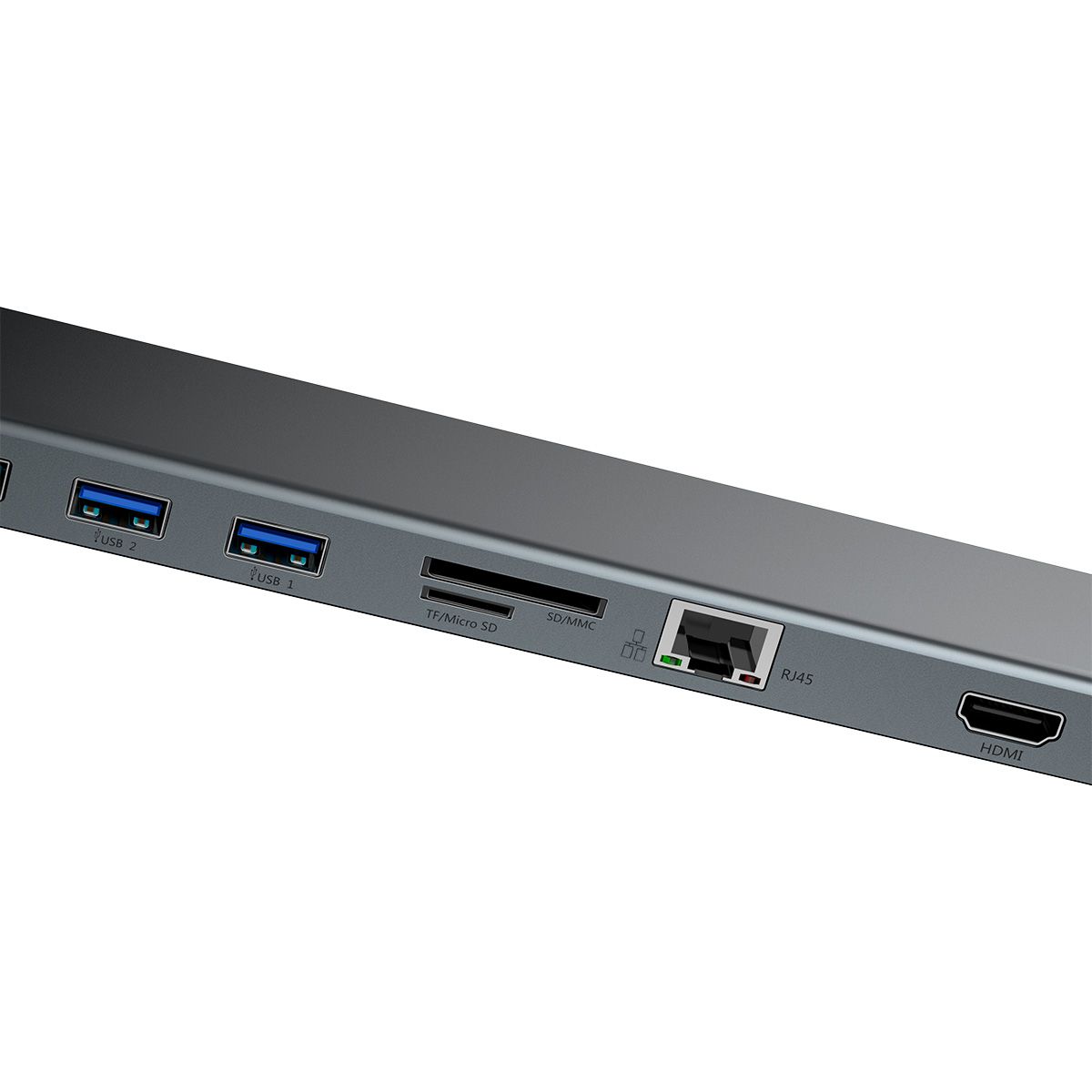 Adapter 11in1 Baseus Enjoyment, HUB USB-C to 2x HDMI, 3x USB 3.0, VGA, RJ45, USB-C PD, SD/microSD, 3.5mm jack_3
