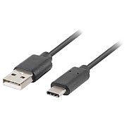 Lanberg CA-USBA-20CU-0010-BK USB cable 1m 2.0 USB A Black_1