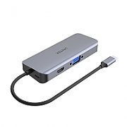UNITEK D1026B interface hub USB 3.2 Gen 1 (3.1 Gen 1) Type-C 5000 Mbit/s Grey_2