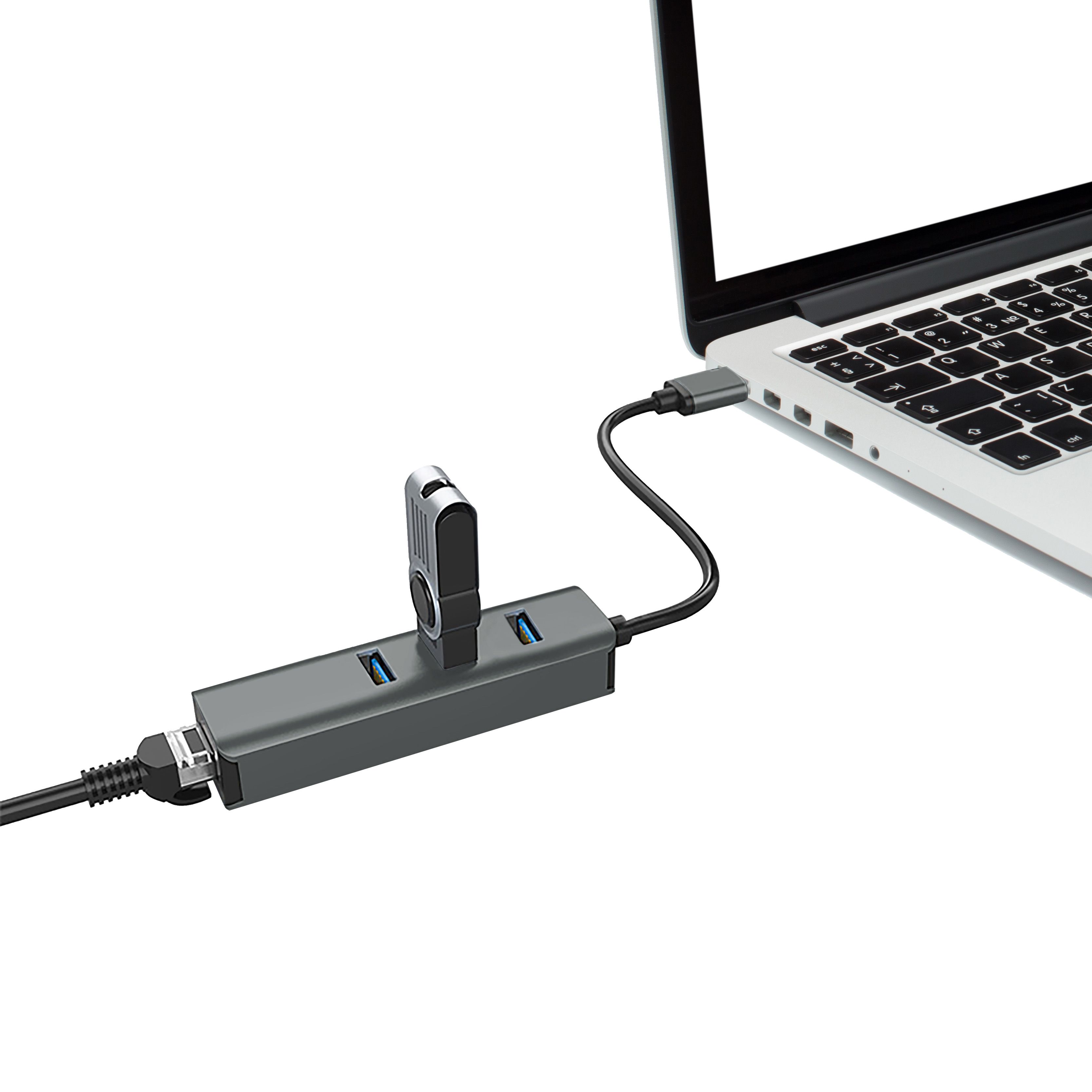 VAKOSS HUB USB 3.0 +RJ45 ETHERNET TC-4502X_3