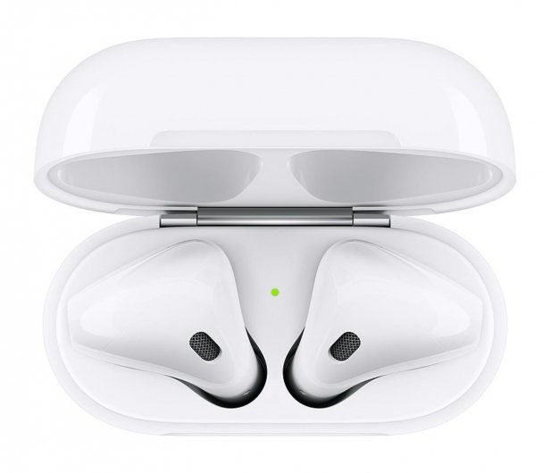 CASTI Apple AirPods with Charging Case (gen 2), albe 