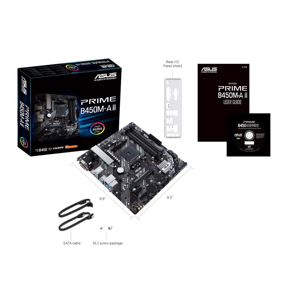 ASUS PRIME B450M-A II AM4 HDMI-DVI-VGA ÂµATX_8