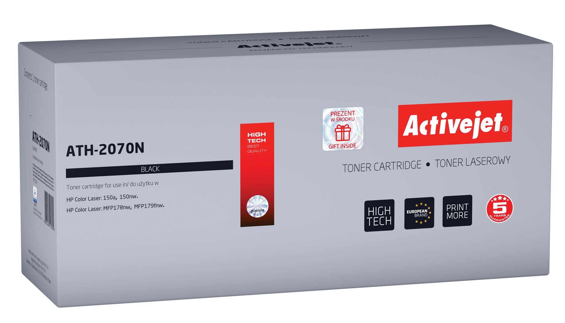 Activejet ATH-2070N toner for HP printer; HP 117A 2070A replacement; Supreme; 1000 pages; black_2