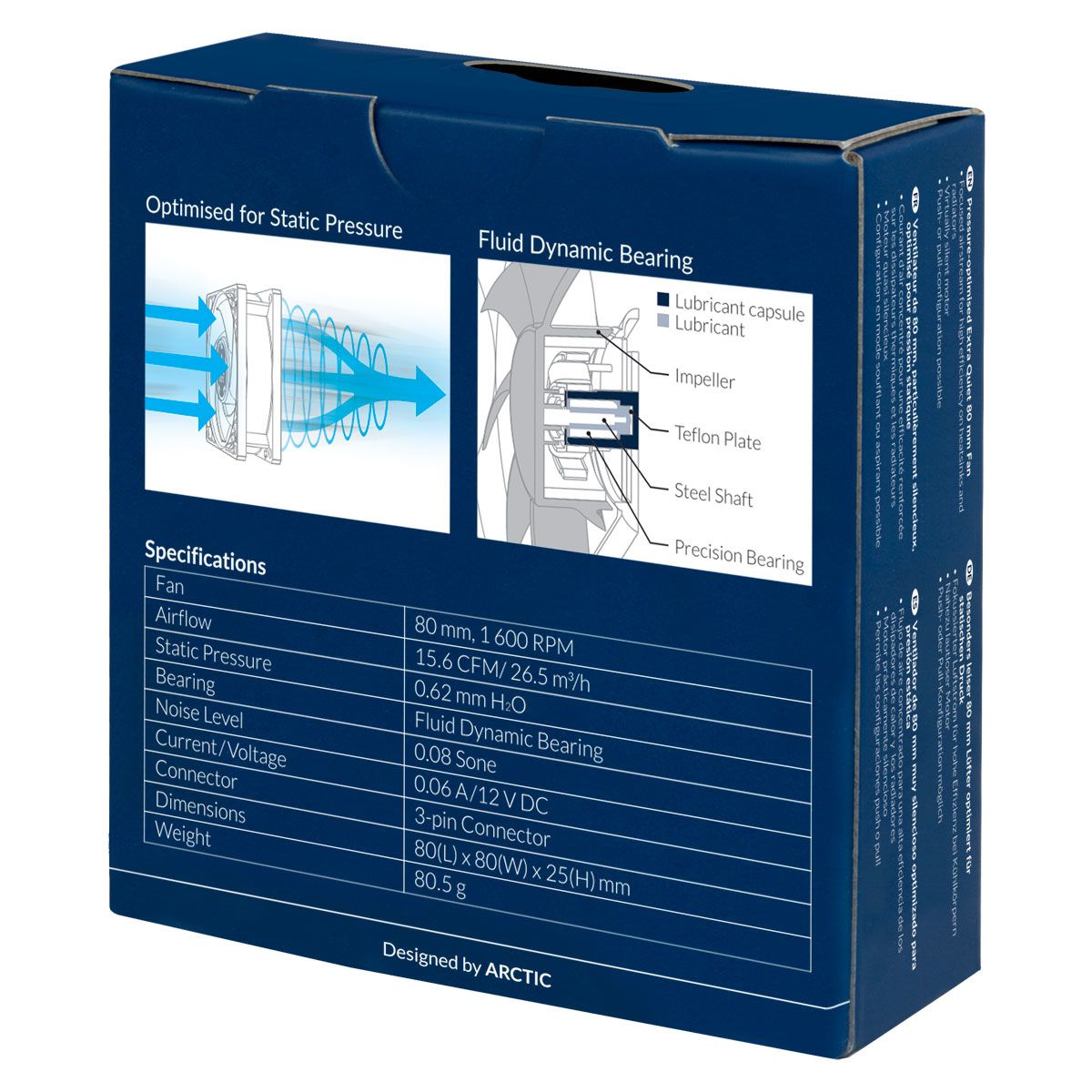 ARCTIC P8 Silent - Pressure-optimised Extra Quiet 80 mm Fan_7