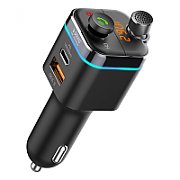 Savio TR-12 Car mp3 player and charger with Bluetooth 5.0 Black_1