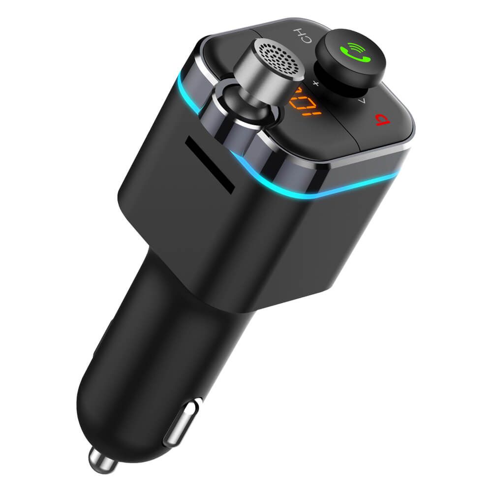 Savio TR-12 Car mp3 player and charger with Bluetooth 5.0 Black_3
