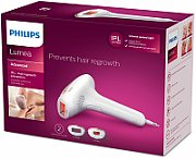Epilator IPL Philips Lumea SC1997/00, 250.000 impulsuri, senzor piele, accesoriu corp si fata, utilizare cu fir, husa, Roz/Alb_2