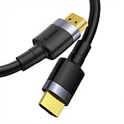 CABLU video Baseus Enjoyment, HDMI (T) la HDMI (T), rezolutie maxima 4K UHD (3840 x 2160) la 60 Hz, conectori auriti, 2m, gri 