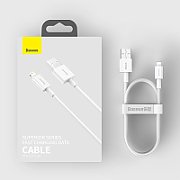 CABLU alimentare si date Baseus Superior, Fast Charging Data Cable pt. smartphone, USB la Lightning Iphone 2.4A, 1m, alb 