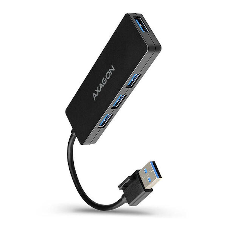 HUE-G1A, 4x USB3.2 Gen 1, hub Subtire, cablu de 14 cm USB Tip A_2