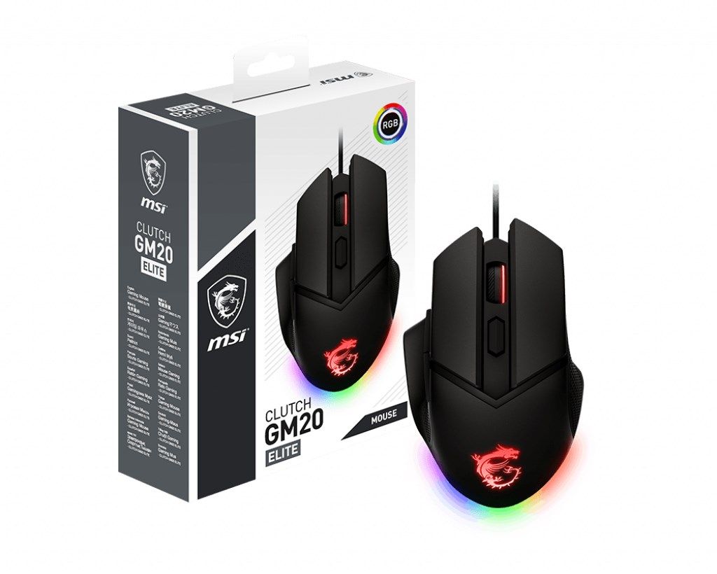 MSI CLUTCH GM20 ELITE mouse USB Type-A Optical 6400 DPI Right-hand_2
