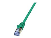 PATCH CORD S/FTP LOGILINK Cat6a, LSZH, cupru, 0.5 m, verde, AWG26, dublu ecranat 