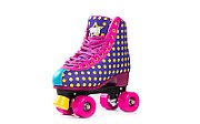 ROLE BLISS DOTS MAUVE, MASURA 41 EU, ROTI PU 58X32MM, RULMENTI ABEC 7, SASIU COMPOZIT PP, TRUCK ALUMINIU, CULOARE MOV_1