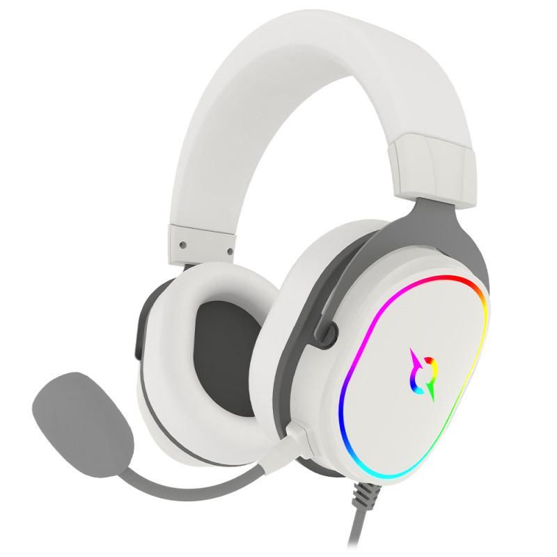 Casti over-ear AQIRYS Altair White, sistem de sunet 7.1 Virtual Surround, cu fir, cu microfon flexibil, interfata USB 2.0_2