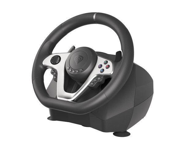 GENESIS SEABORG 400 Steering wheel + Pedals Nintendo Switch,PC,PlayStation 4,Playstation 3,Xbox 360,Xbox One USB Black_3