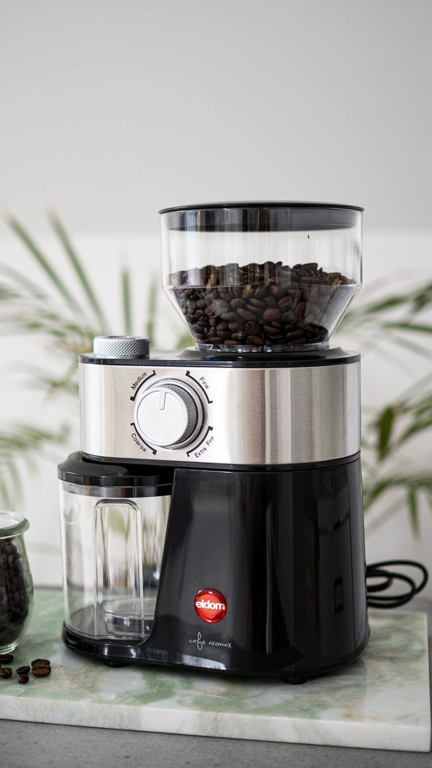 ELDOM MK170 KAFE Burr grinder 200 W Black, Stainless steel_11