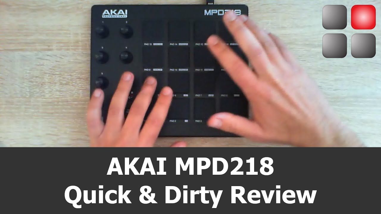 AKAI MPD 218 Pad controller MIDI USB Black_2