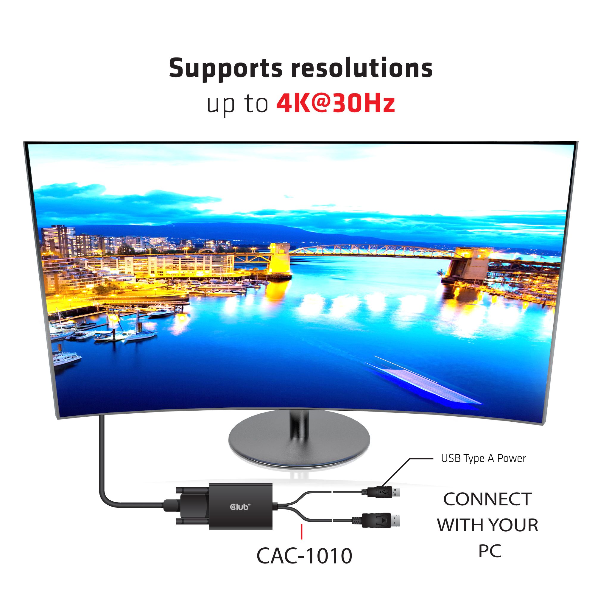 CLUB3D DisplayPort to Dual Link DVI-D HDCP ON version Active Adapter M/F_5