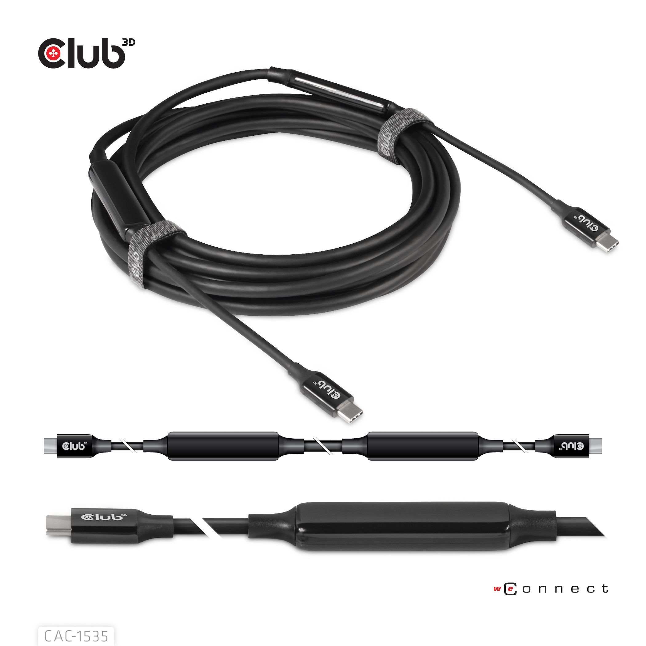 CLUB3D USB 3.2 Gen2 Type C to C Active Bi-directional Cable 8K60Hz M/M 5m/16.4ft_6