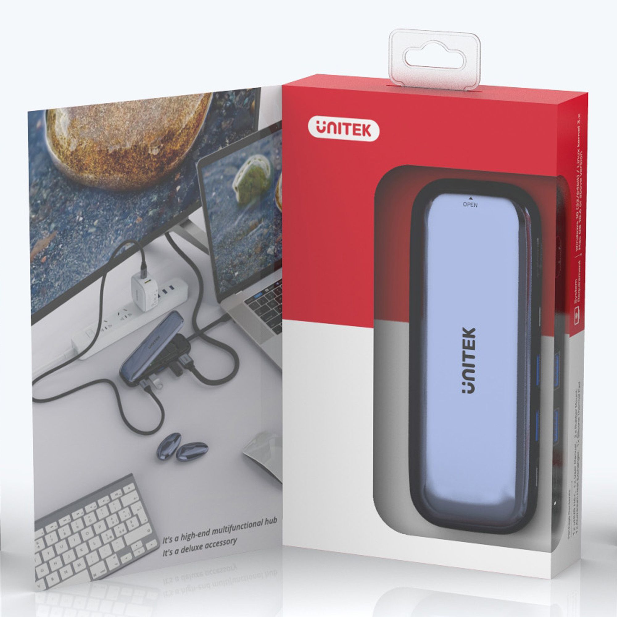UNITEK HUB USB-C STORAGE M.2, HDMI, USB-C PD 100W, D1046A_4