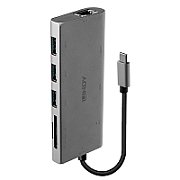 Mini Dock Laptop Lindy USB 3.1 Type C - HDMI, VGA, USB 3.1, grey_1
