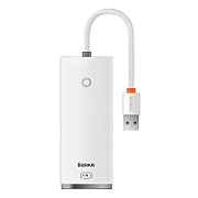 HUB extern Baseus Lite, porturi USB: USB 3.0 x 4, conectare prin USB 3.0, lungime 0.25m, negru, 