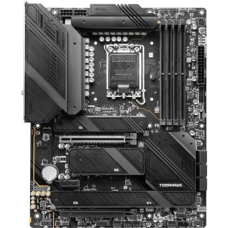 Placa de baza MSI MAG Z790 TOMAHAWK WIFI DDR5 LGA 1700  SPECIFICATIONS Model Name MAG Z790 TOMAHAWK WIFI CPU Support Supports 12th/ 13th Gen Intel® Core™ Processors, Pentium® Gold and Celeron® Processors CPU Socket LGA 1700 Chipset Intel® Z790 Chipset Expansion Slots 1x PCIe 5.0 x16 slot, 1x PCIe_2