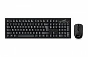 KIT wireless GENIUS, tastatura wireless 104 taste (slim) + mouse wireless 1000dpi, 3 butoane, black, „KM-8101