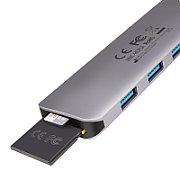HMC-HCR3A USB-Hub, 3x USB-A + HDMI + SD/microSD, USB-C 3.2 Gen 1, 20 cm USB-C-Kabel_4